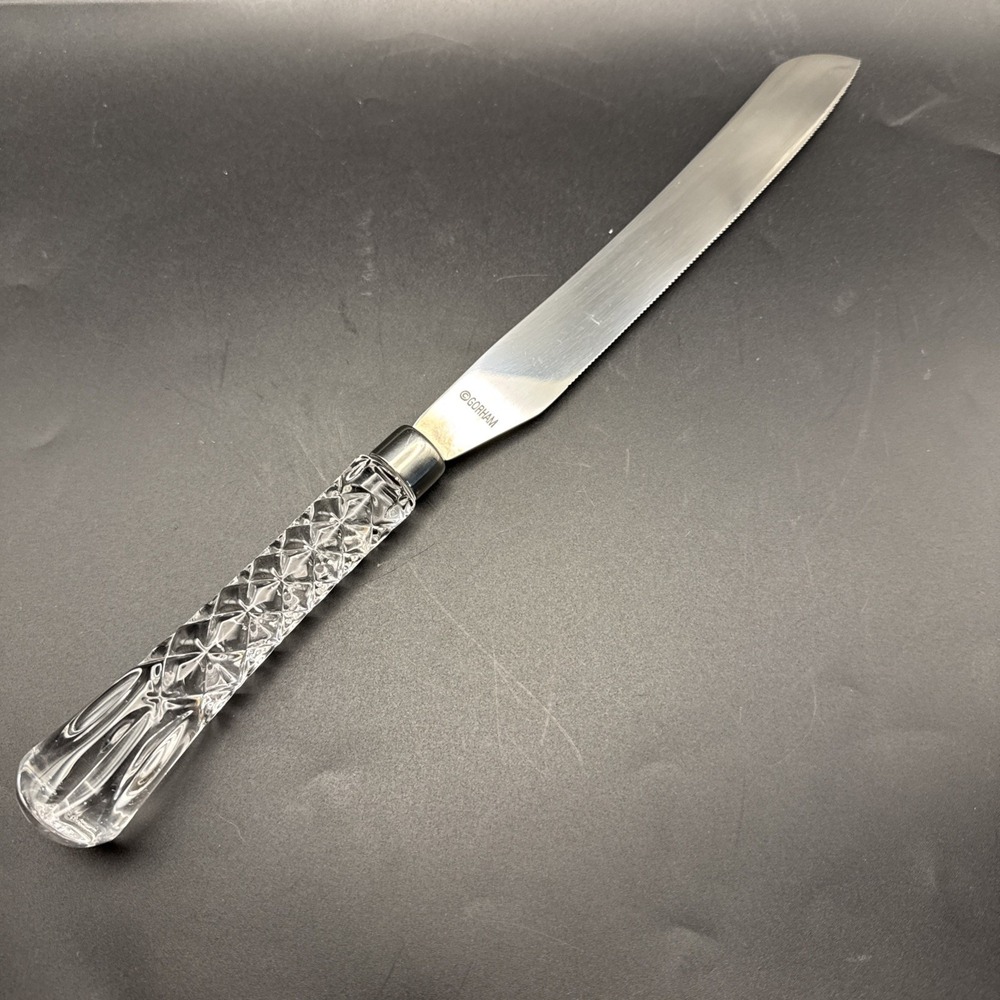 GORHAM Lady Anne Crystal‎ Handle Wedding Cake Knife Dessert Server